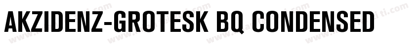 AKZIDENZ-GROTESK BQ CONDENSED REGUL字体转换